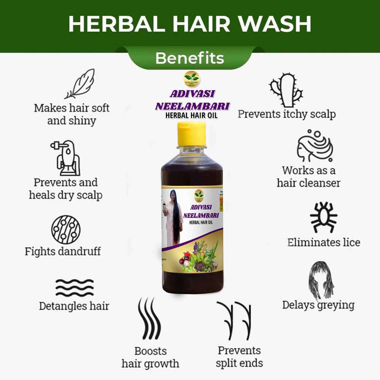 Adivasi Neelambari Herbal Hair Oil