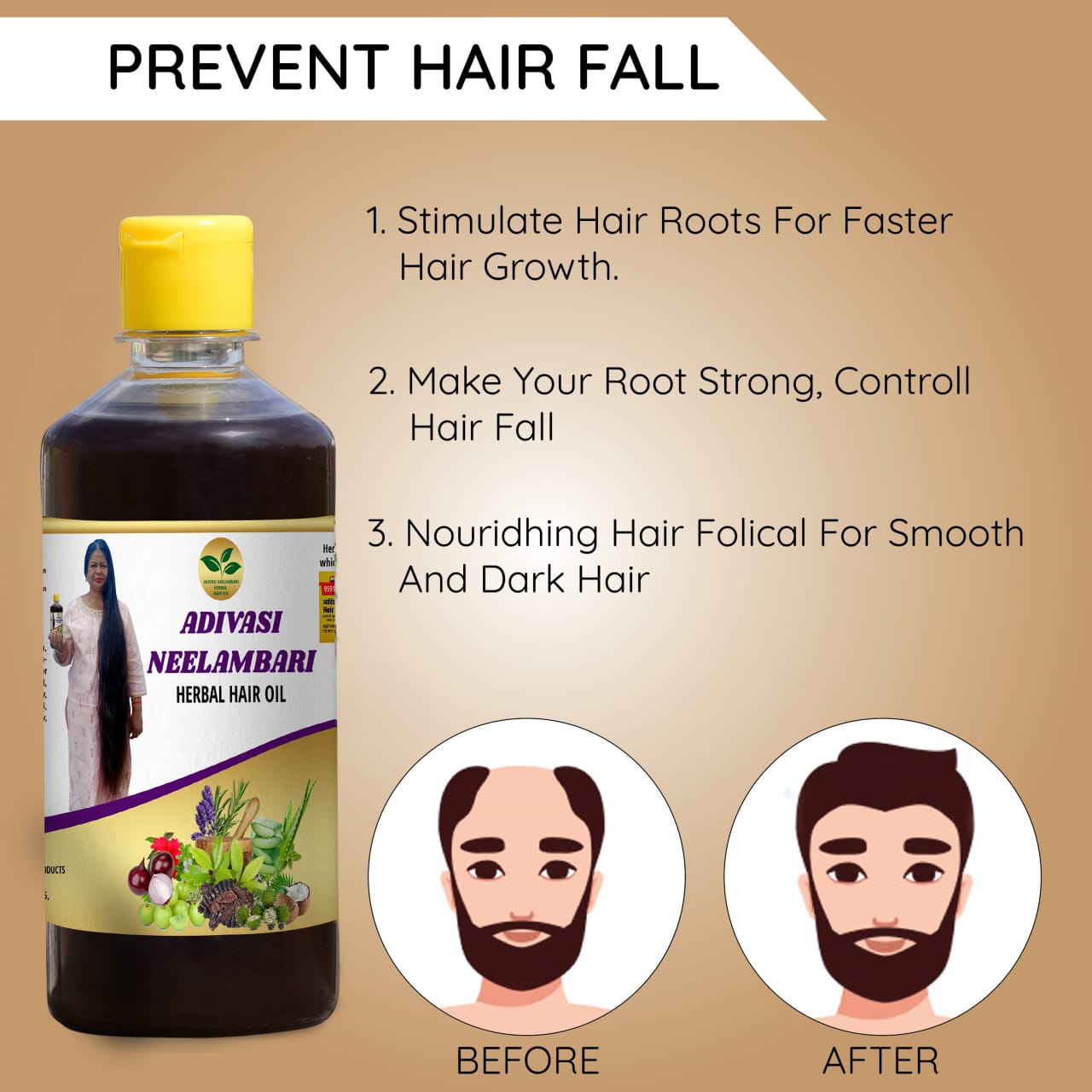 Adivasi Neelambari Herbal Hair Oil